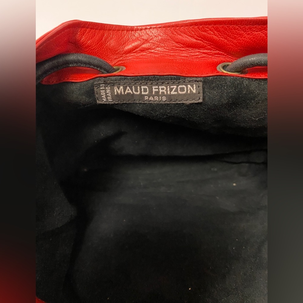 Maud Frizon Red and Black small shoulder bag